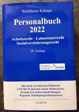 Personalbuch 2022 arbeitsrecht gebraucht kaufen  Pilsach