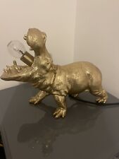 Gold hippo quirky for sale  PRESTON