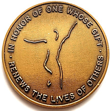En honor a un regalo renueva la vida de los demás medallón bronce 2,5" segunda mano  Embacar hacia Mexico