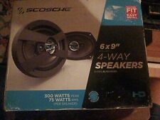 SCOSCHE 6" X 9" 4-Way Car Speakers 300 Watt Peak HD6904, used for sale  Shipping to South Africa