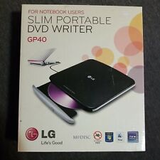 Usado, LG Slim DVD Portátil Portátil CD +RW Gravador GP40 Para Notebooks com Códigos Mac TV Windows comprar usado  Enviando para Brazil