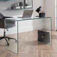 Glass clear desk for sale  HORNCHURCH