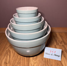 Ceramic Martha Stewart Blue Nesting Mixing Bowl Set Of 5 The Cellar At Macy's for sale  Shipping to South Africa