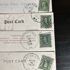 Selos postais de 1 centavo verde Ben Franklin 1907-1910 raros x 4 comprar usado  Enviando para Brazil