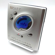 Odtwarzacz MiniDisc Sony MZ-E505 srebrny testowany działa w pełni funkcjonalny przenośny MD na sprzedaż  Wysyłka do Poland