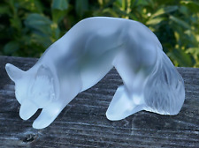 Estatueta vintage de raposa de cristal fosco LALIQUE comprar usado  Enviando para Brazil