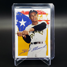 Roberto Clemente #21 MLB Pittsburgh Pirates Puerto Rico Boricua Flag Art Card! for sale  Shipping to South Africa