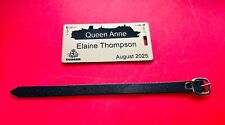 Personalised Cunard Cruise Ship "Queen Anne" Luggage Tag. Free P&P and Strap. for sale  Shipping to South Africa