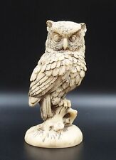 Amilcare Santini Great White Owl Classic Figure Sculpture Made in Italy for sale  Leetonia
