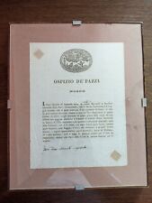 Documento storico ospizio usato  Cuneo
