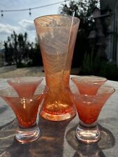 glasses set pitcher glass 4 for sale  Bellmawr