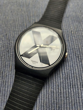 Reloj Swiss Swatch Originals XX-RATED Negro Silicona Fecha 41mm Usado Buen Estado. segunda mano  Embacar hacia Argentina