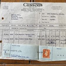 1945 cussons invoice for sale  CHOPPINGTON