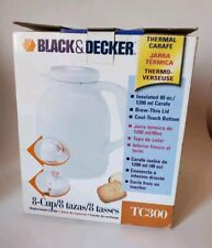 NEW Black Decker Carafe Coffee Replacement TC300 8 Cup White TCM300 TCM500  for sale  Shipping to South Africa
