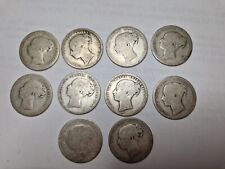 Victoria silver shillings for sale  LONDON