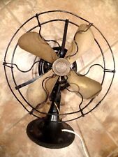 ANTIQUE GENERAL ELECTRIC "WHIZ" BRASS BLADED ELECTRIC OSCILLATING FAN  RUNS  for sale  Wausau