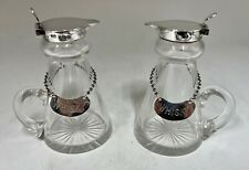 Pair Edward VIII Whiskey Noggins with Silver Lids circa 1936 for sale  LINCOLN