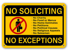 Soliciting sign exceptions for sale  Brooklyn