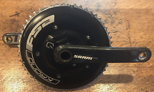 SRAM Quarq Riken Carbon Powermeter Crankset 175mm 44/53 FSA Krono TT Rings for sale  Shipping to South Africa