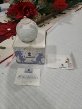 Ornamento de Natal anual Lladro 1996 bola bisque de porcelana 16298 caixa aberta com certificado de autenticidade, usado comprar usado  Enviando para Brazil