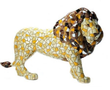 Figurine lion résine d'occasion  Grasse