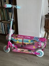 Kids In line Folding Scooter Children Girls Barbie Push Kick Pink Play Toy 5+ for sale  Shipping to South Africa