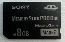 Tarjeta de memoria Sony 8 GB Memory Stick Pro Duo Magic Gate, usado segunda mano  Embacar hacia Argentina