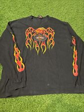 Vintage Harley Davidson Men's Xxl Flames Long Sleeve Shirt Yuma Arizona for sale  Shipping to South Africa