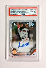 Alexander Canario 2019 Bowman Chrome 1st Prospect AUTO PSA 10 Gem autógrafo P2 comprar usado  Enviando para Brazil