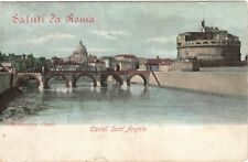 Italia cartolina acquerellata usato  Pesaro