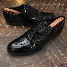 Oxford Zapatos formales de esmoquin 10,5 D Brooks Brothers Peal & Co patente de cuero para hombre segunda mano  Embacar hacia Argentina