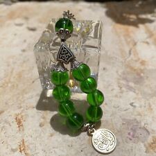 Chaveiro de vidro verde islâmico feito à mão presente comprar usado  Enviando para Brazil