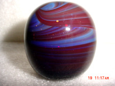 Early Zweifel Studio Art Glass Vase / Paperweight Deep Purple Signed Dated 5/73 for sale  Shipping to South Africa