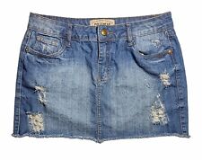 Saia jeans Polo Wear feminina M azul 32 bolsos desgastados na cintura, usado comprar usado  Enviando para Brazil