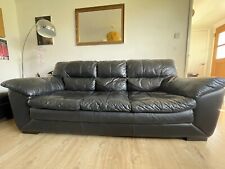 Leather sofa set for sale  BOGNOR REGIS