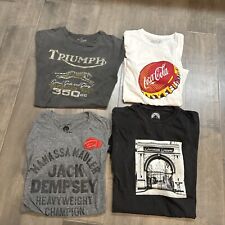 Camisetas vintage masculinas Lucky Brand - Triumph, Coca Cola, Paramount, Jack Dempsey comprar usado  Enviando para Brazil