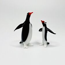 Glass penguins ornaments for sale  HORLEY