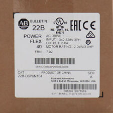 Allen-Bradley 22B-D6P0N104 PowerFlex 40- 2.2 kW 3 HP AC Drive For VIP for sale  Shipping to South Africa