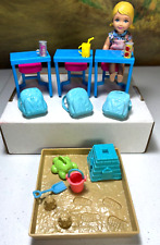 Barbie Escuela Escritorio Niño Muñeca Chelsea Sandbox Juego Accesorios Diorama Lote, usado segunda mano  Embacar hacia Argentina