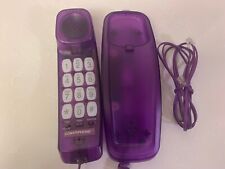 Teléfono fijo con cable con botón pulsador transparente vintage Conair años 80 90 PR5001 segunda mano  Embacar hacia Mexico