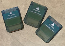 Playstation 1 Official Sony Brand memory card discolored Blue color PS1 for sale  Shipping to South Africa