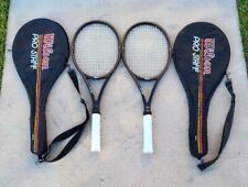 Quantity=2 Rackets!! Wilson Pro Staff PWS Tennis Racket 4 1/2" Grip MidSize  for sale  Shipping to South Africa