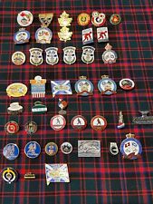 43 Curling Stone Badges including Canadian Forces, Strathcona Cup, USA etc. for sale  Shipping to South Africa