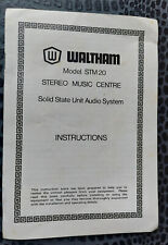 Waltham model stm20 for sale  WALSALL