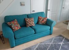 Two. teal sofas for sale  HORSHAM