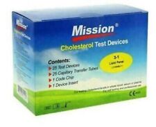 Used, Mission 3 in 1 Cholesterol Test devices (Lipid Panel) Strips FAST Ship BEST QUAL for sale  Shipping to South Africa