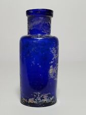 Botella de farmacia años 1870-90 de la era de los zares. Vidrio de cobalto.  segunda mano  Embacar hacia Argentina