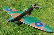 VINTAGE 4ft SPITFIRE R/C RADIO CONTROLLED, HAND MADE WOODEN AIRCRAFT, HIGHLY DET for sale  WIGSTON