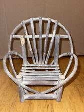 Usado, Cadeira miniatura varas de madeira dobrada arte popular para bonecas ou Stuffies 8” X 9” diversão comprar usado  Enviando para Brazil