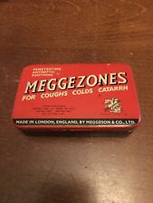 Vintage meggezones tin for sale  HARROW